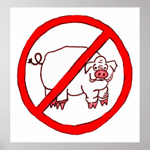 Poster Aucun cercle de porcs