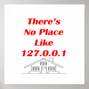 Poster aucun endroit n'aiment à la maison