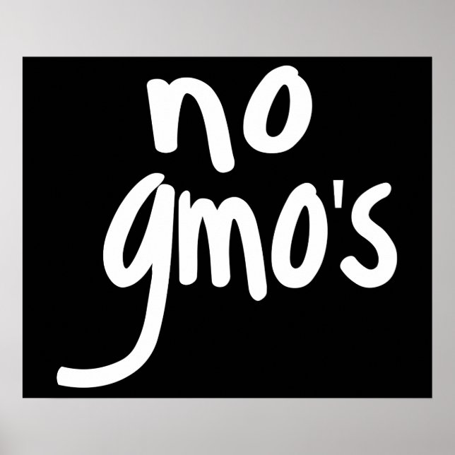 Poster Aucun OGM pour l'environnement alimentaire sain No (Devant)