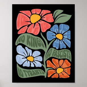 Poster Aucun Rois D'Amérique Ne Résiste À La Contestation