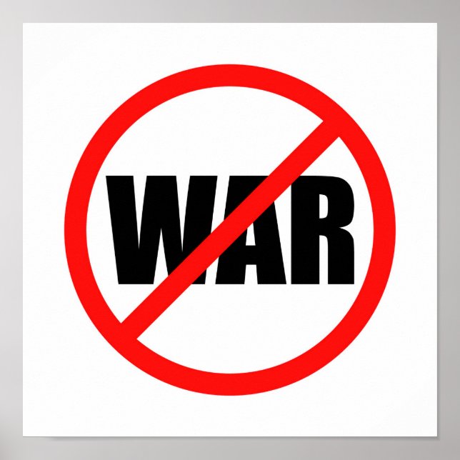 Poster Aucun symbole de guerre (Devant)