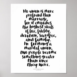 Poster Aucun syndicat n'est plus profonds amour mariage C