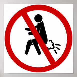 Poster AUCUN ⚠ thaïlandais drôle de signe de toilette de