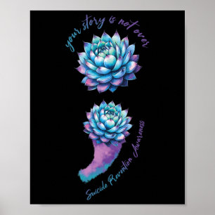 Poster Aucune Histoire Ne Devrait S'Arrêter Au Suicide Su