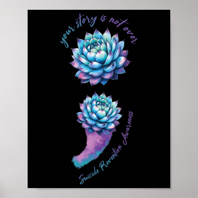 Poster Aucune Histoire Ne Devrait S'Arrêter Au Suicide Su (Devant)