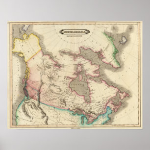 Poster Aucunes possessions de l'Amérique les Anglais