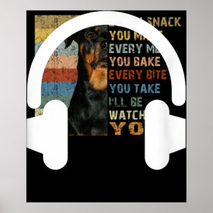 Poster Audio Engineer Audiophile Dj Music Lover casque