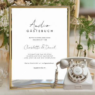 Poster Audio Gästebuch   Telefon Gästebuch
