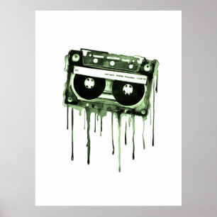 Poster audiocassette vintage