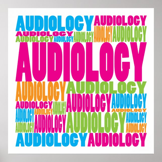 Poster Audiologie colorée (Devant)