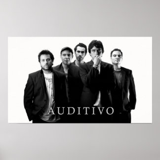 Poster Auditivo blancoynegro