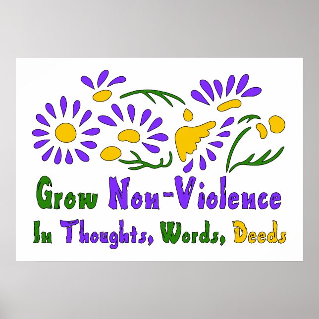Poster Augmenter la non-violence (Devant)