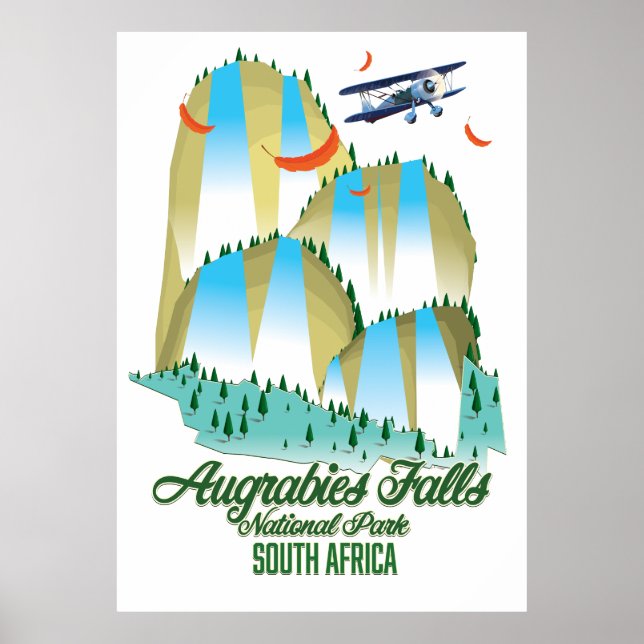 Poster Augrabies Falls National Park Afrique du Sud (Devant)