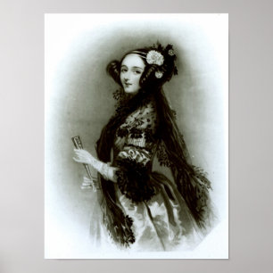 Poster Augusta Ada Byron Comtesse de Lovelace