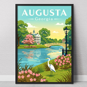 Poster Augusta Georgie vintage