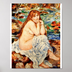 Poster Auguste Renoir - Béton Assis Sur Une Bande De Sabl
