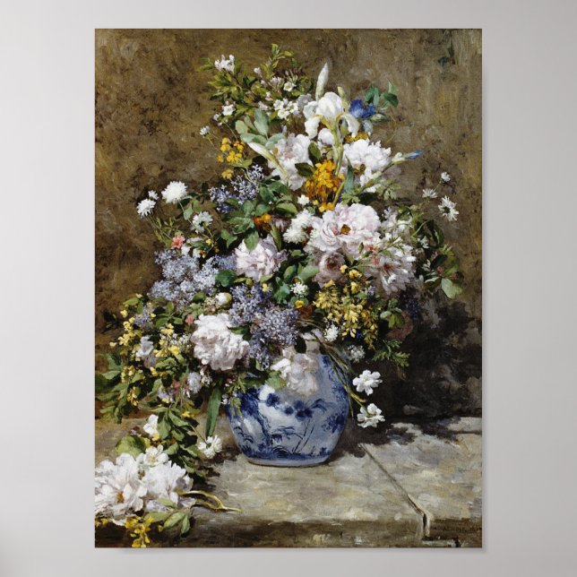 Poster Auguste Renoir - Bouquet de printemps (Devant)