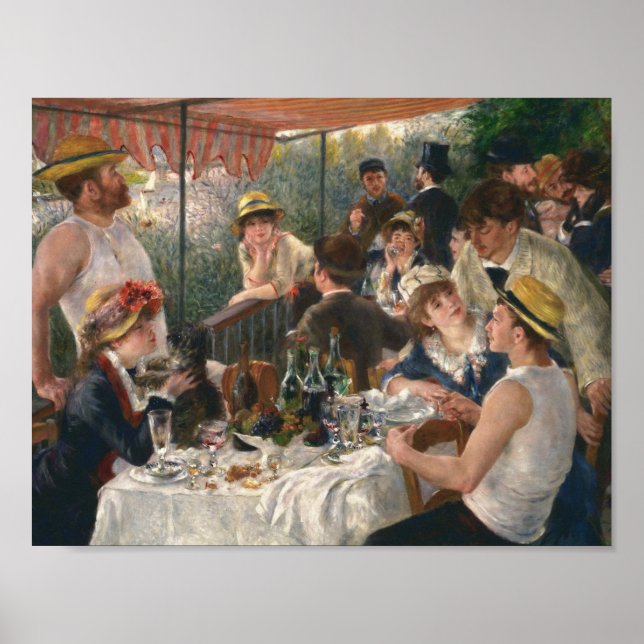 Poster Auguste Renoir - Déjeuner de la fête nautique (Devant)