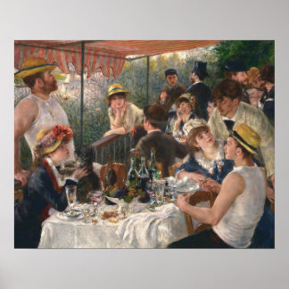 Poster Auguste Renoir, Déjeuner de la fête nautique