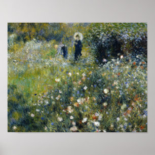 Poster Auguste Renoir - Femme avec un parasol dans un jar
