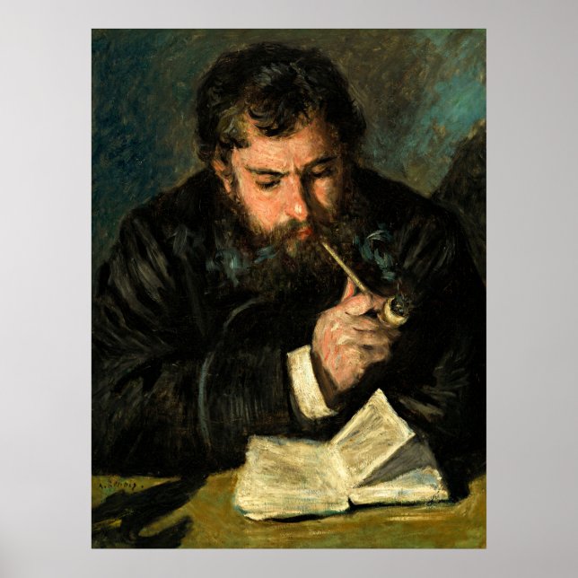 Poster Auguste Renoir par Claude Monet (Devant)