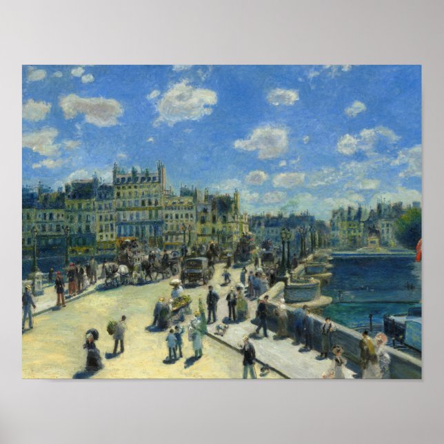 Poster Auguste Renoir - Pont Neuf, Paris (Devant)