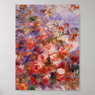 Poster Auguste Renoir - Roses Par La Fenêtre