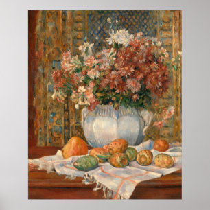 Poster Auguste Renoir Still Life Flowers Prickly Pears