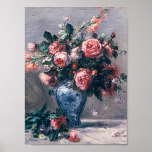 Poster Auguste Renoir - Vase De Rose