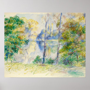 Poster Auguste Renoir - vue d'un parc