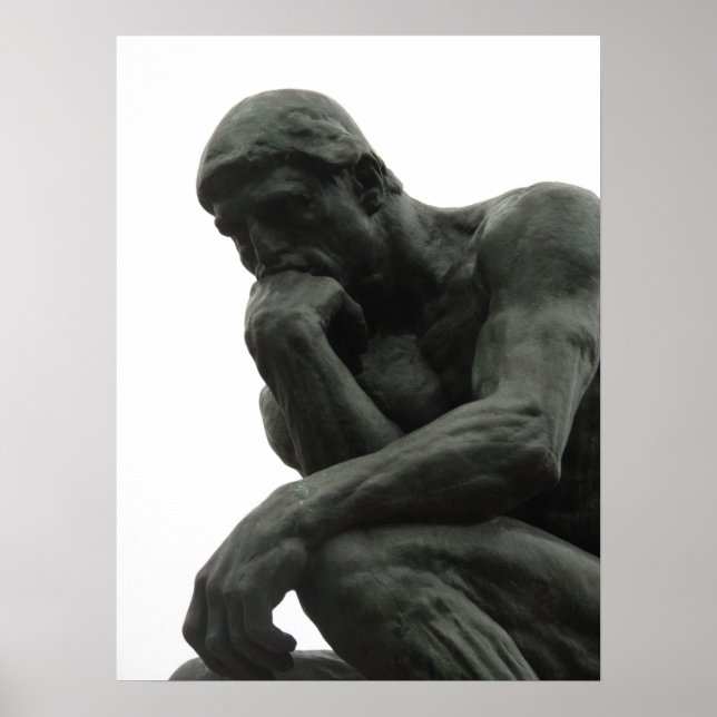 Poster Auguste Rodin Le Pensieve (Devant)