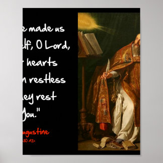 Poster Augustine - Coeur agité