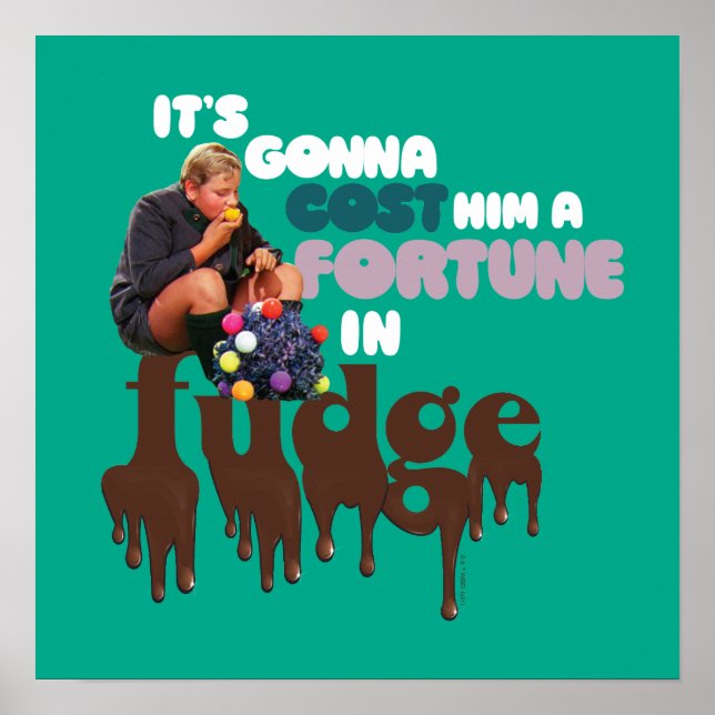 Poster Augustus Gloop - Une fortune à Fudge (Devant)