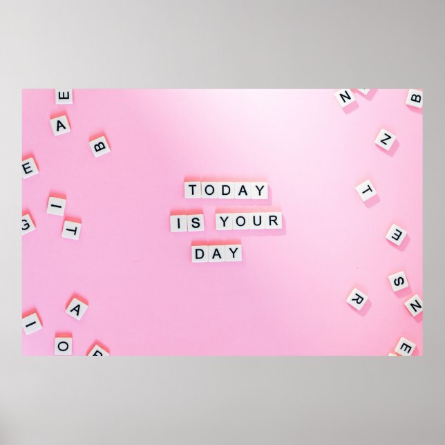 POSTER AUJOURD'HUI EST-CE QUE VOUS JOUE LE TEXTE (Devant)