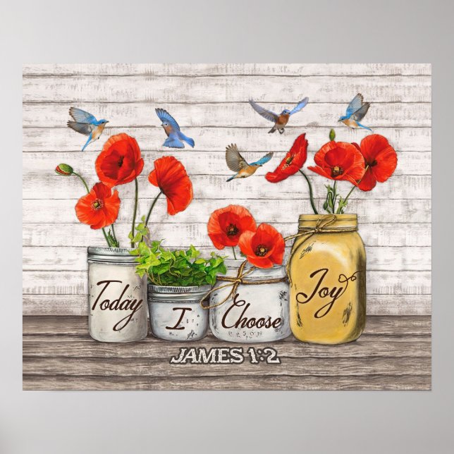 Poster Aujourd'hui, je choisis Joy Bluebird (Devant)