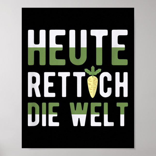 Poster Aujourd'Hui Radish L'Environnement Mondial Climat (Devant)
