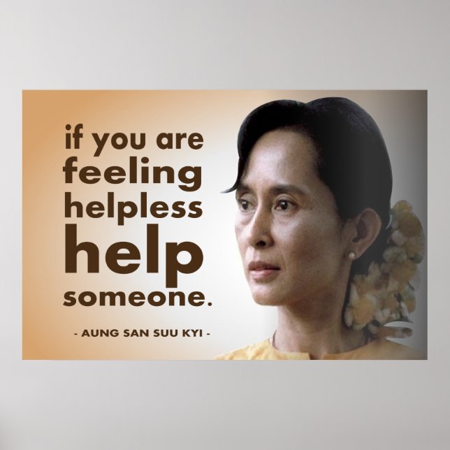 Poster Aung san suu kyi (Devant)
