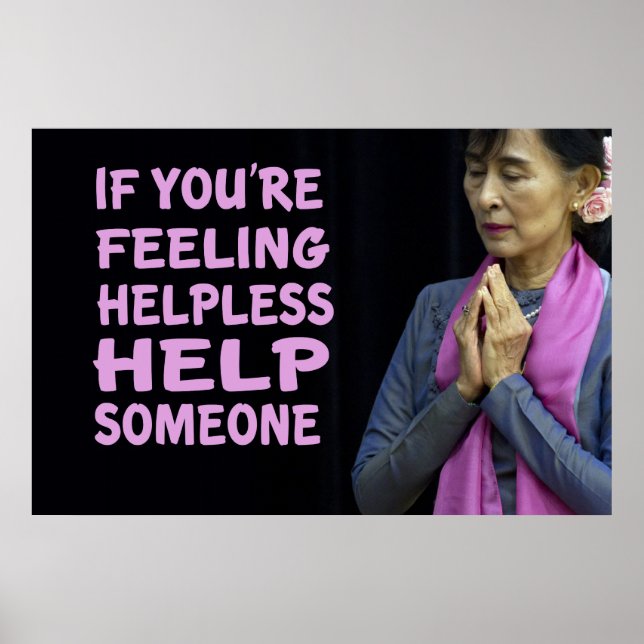 Poster Aung San Suu Kyi (Devant)