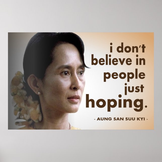 Poster Aung san suu kyi citations (Devant)