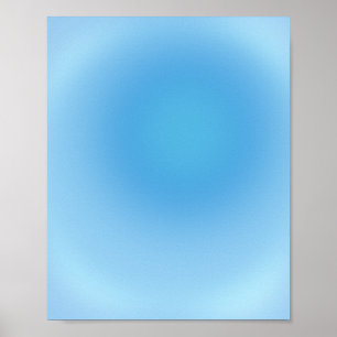 Poster Aura bleu dégradé