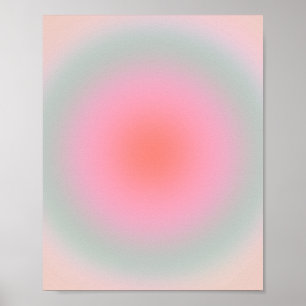 Poster Aura minimaliste Pastel Gradient