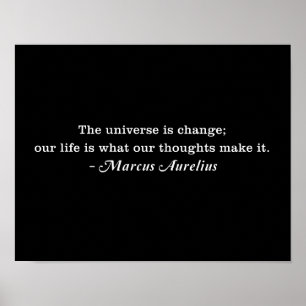 Poster Aurelius Universe Est Une Devis De Changement