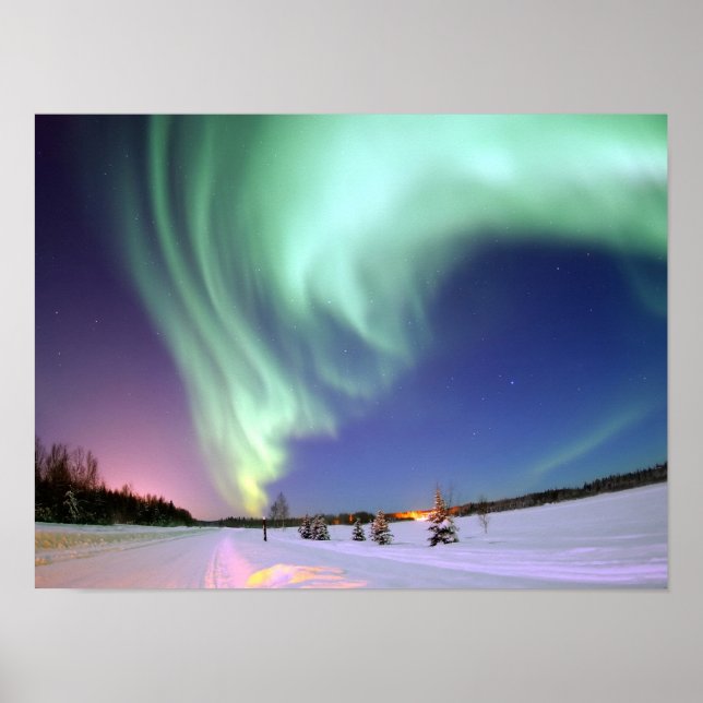 Poster Aurora - Belles aurores nordiques (Devant)