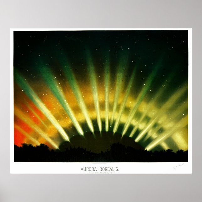 Poster Aurora Borealis (Devant)