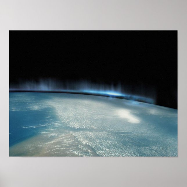 Poster Aurora Borealis de l'espace (Devant)