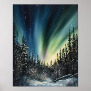 Poster Aurora Borealis Northern Lights Art Imprimer Poste