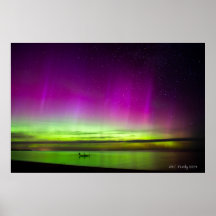 Aurora Borealis sur Hammond Bay Michigan