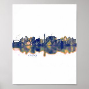 Poster Aurora Skyline