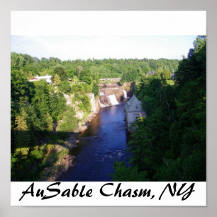 Poster AuSable Chasm, NY