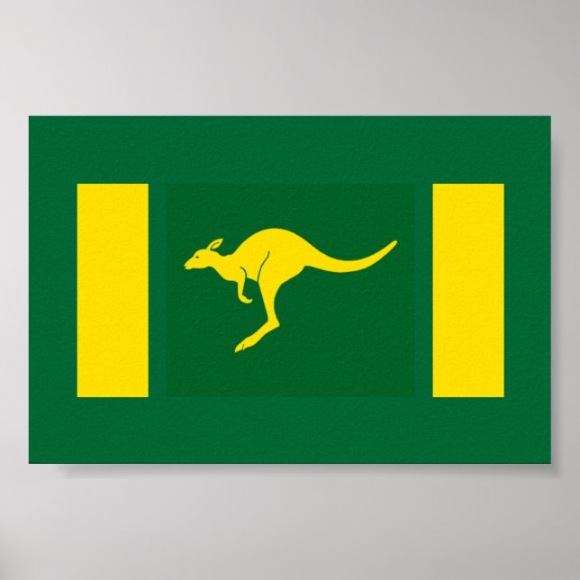 Poster Aussie couleurs Kangaroo (Devant)